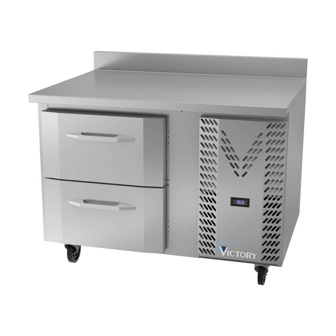 Victory VWRD46HC-2 46" 1-Section Worktop Refrigerator w/ 2 Drawers, 10.8 cu. ft.