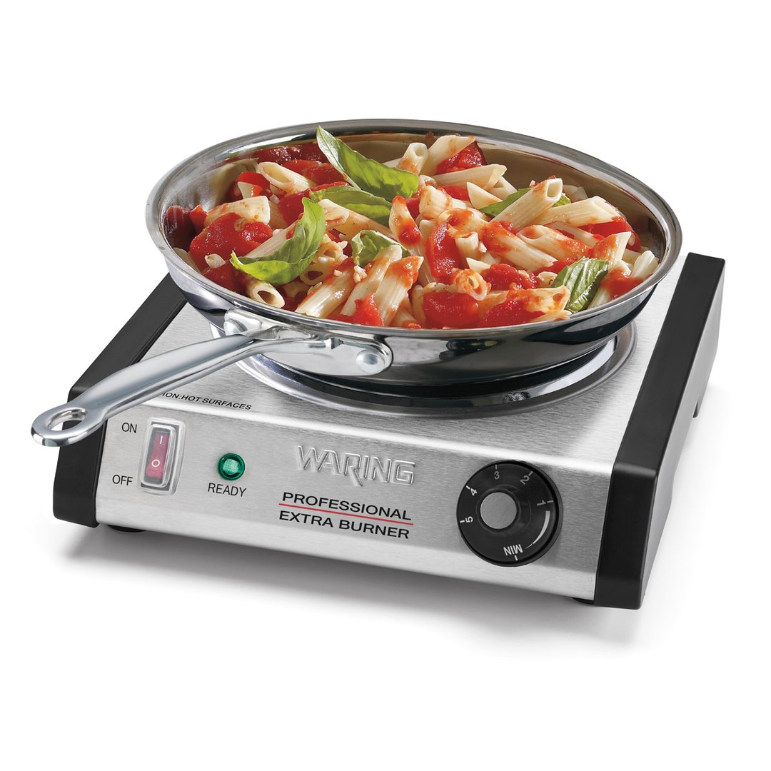 Waring WEB300 11" Electric Countertop Hotplate w/ (1) Solid Burner, Thermostatic Controls, 1.3 kW, 120v