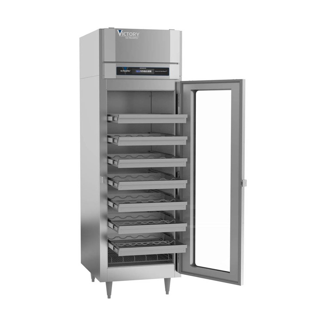 Victory WC-1D-S1-HC 27" Glass Door Wine Refrigerator, Single Temperature, 80 Bottles