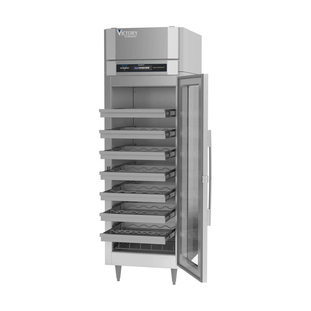 Victory WC-1D-S1-HC 27" Glass Door Wine Refrigerator, Single Temperature, 80 Bottles