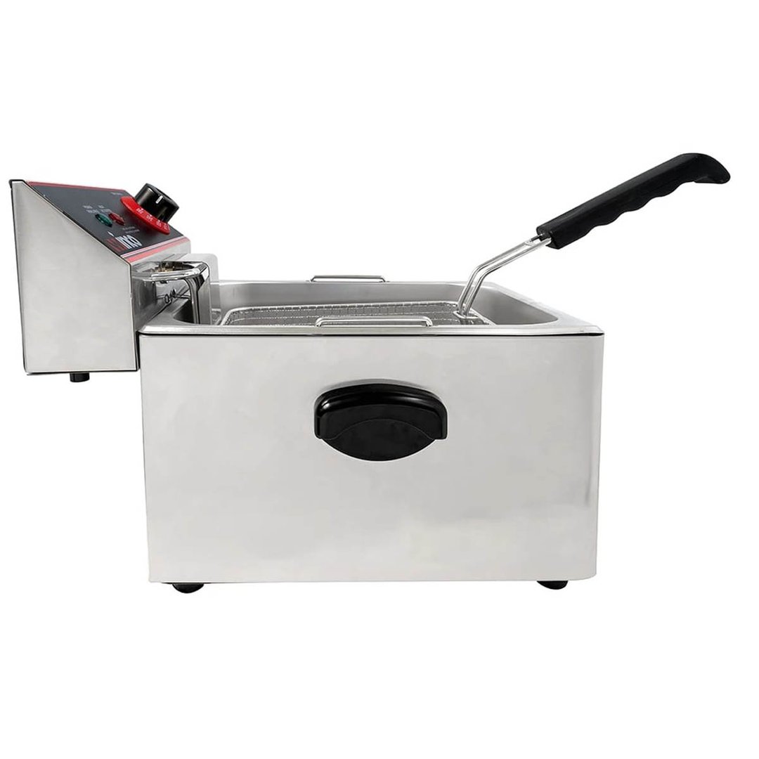 Winco EFS-16 16 lb. Single Well Electric Countertop Fryer