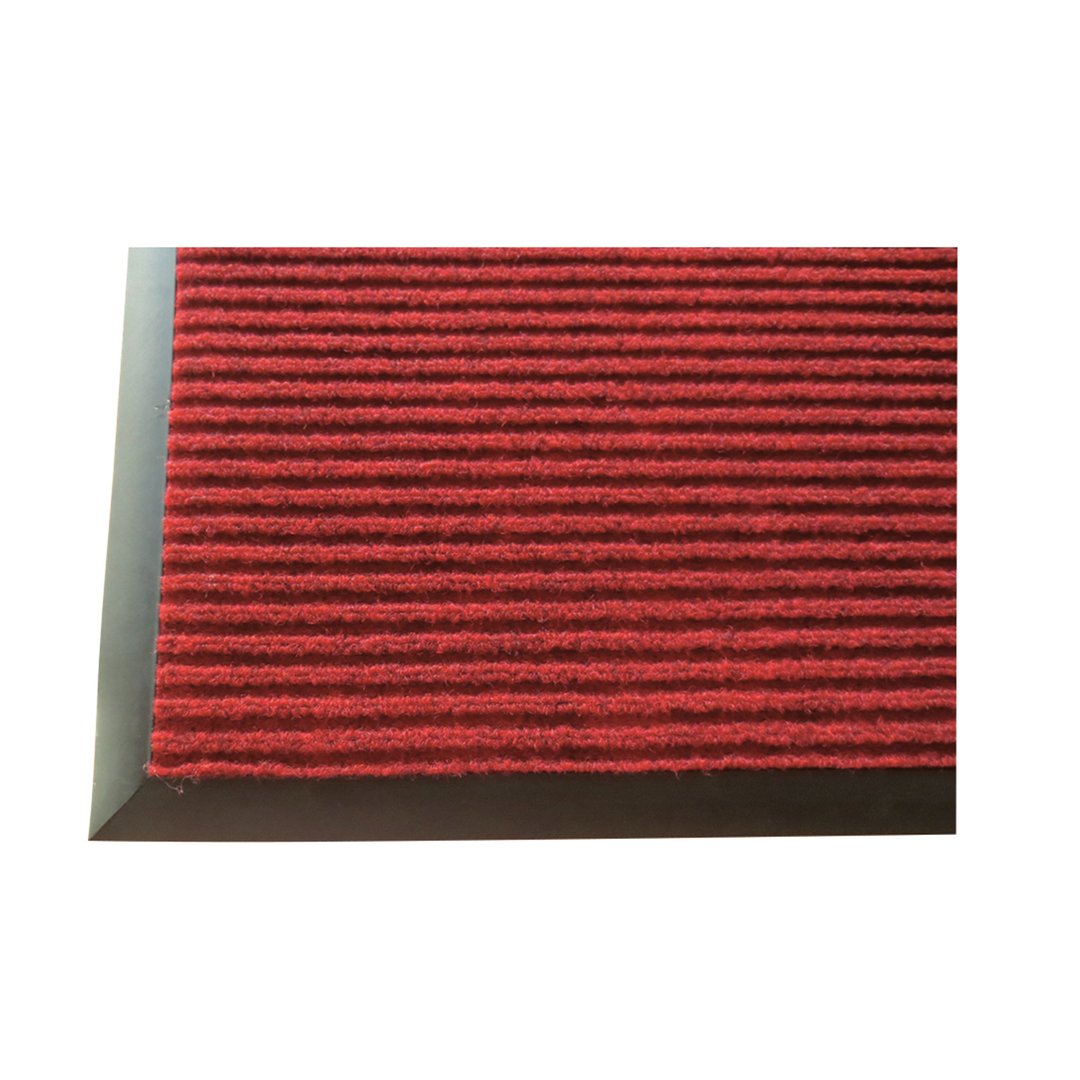 Winco FMC-35U Burgundy Carpet Floor Mat, Vinyl Backed -  3' x 5'