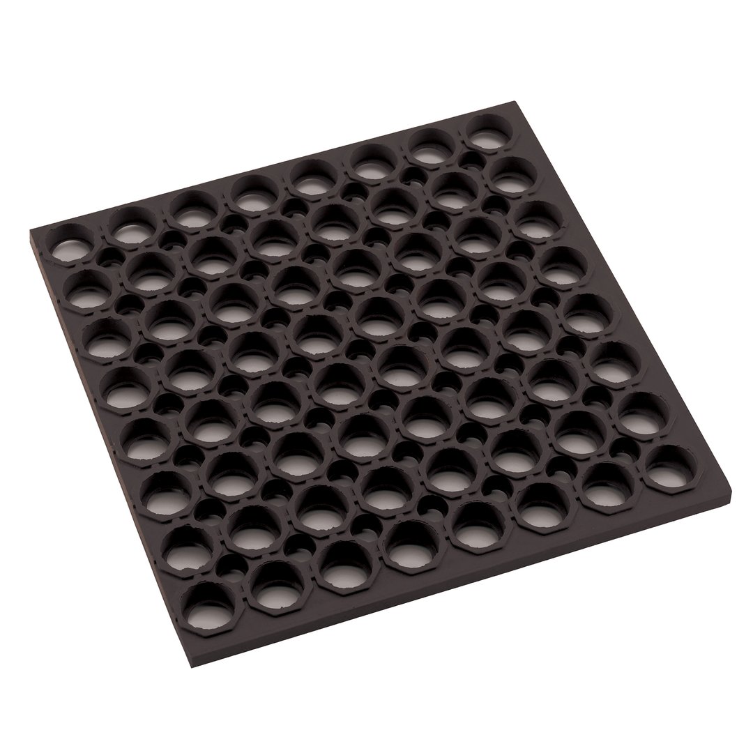 Winco RBMH-35K Rubber Floor Mat w/ Straight Edges, Anti-Fatigue - 3' x 5' x 3/4"