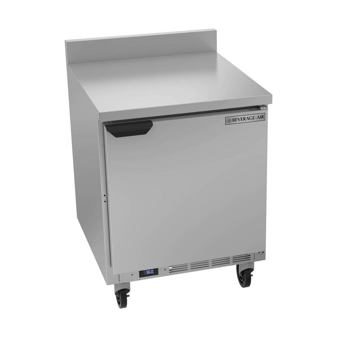 Beverage Air WTR27AHC-FIP 27" 1-Section Worktop Refrigerator w/ 1 Door, 6.13 cu. ft.