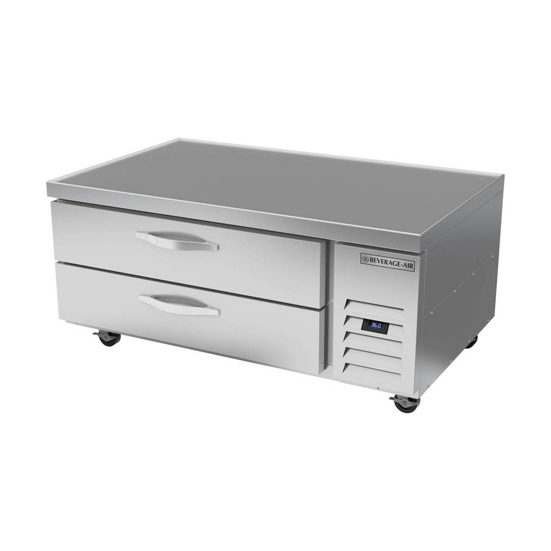 Beverage-Air WTRCS52HC 52" 2 Drawers Refrigerated Chef Base w/ Marine Edge, 9.6 cu. ft.