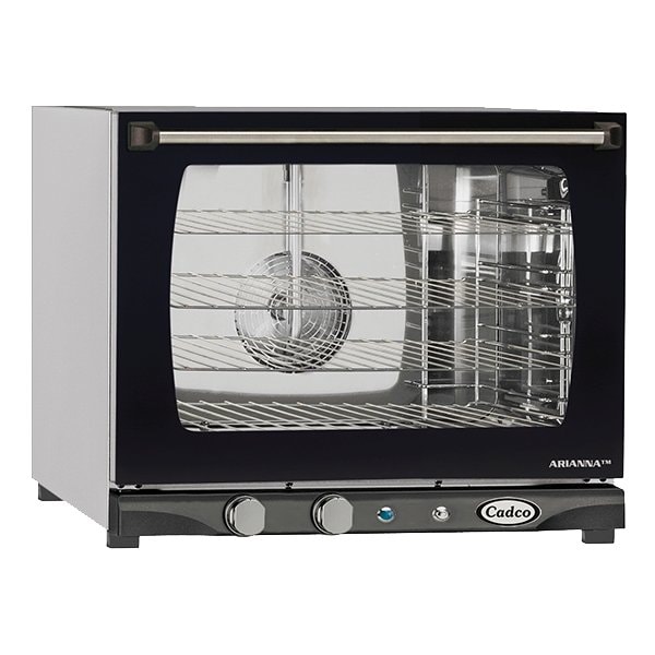 Cadco XAF-133 Single-Deck Electric Convection Oven w/ Manual Controls, Half-Size, Countertop