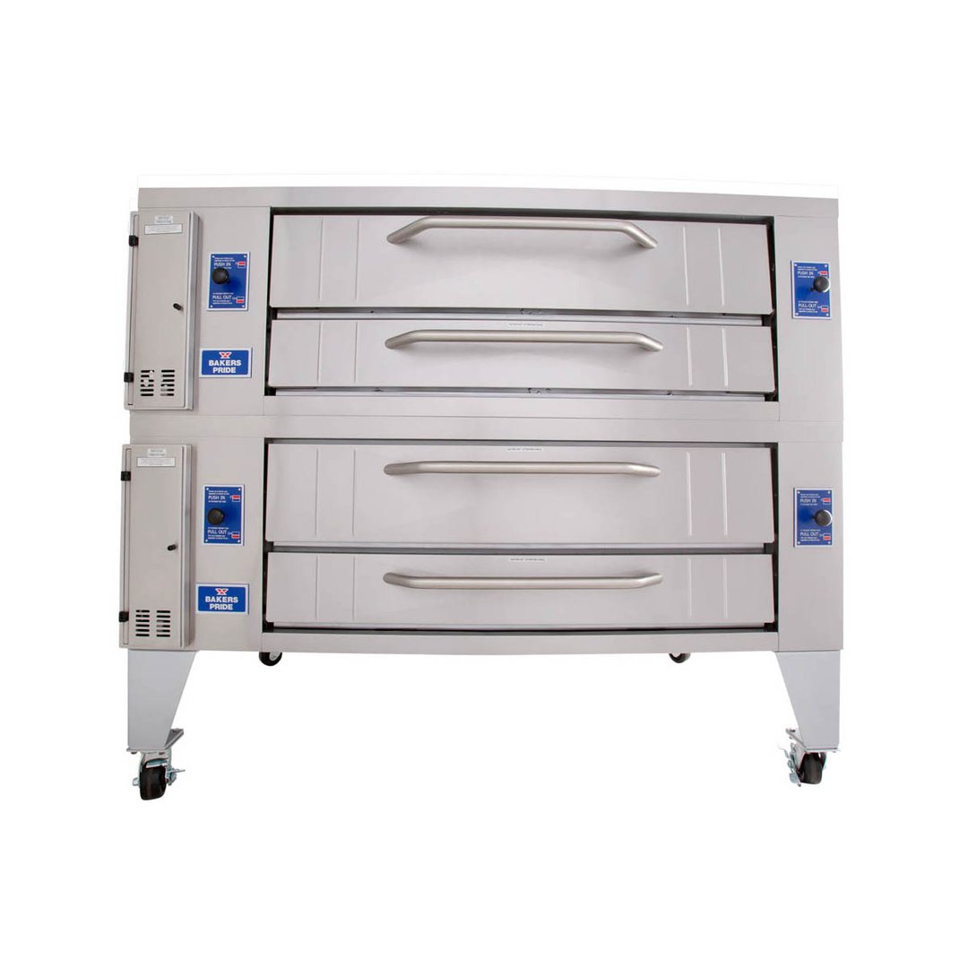 Bakers Pride Y-602 78" Gas Double Deck Pizza Oven 