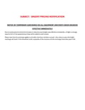resources of Freight Surcharge Notice