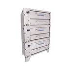 image of Bakers Pride 153 48" Gas Pizza Deck Oven, Triple Deck