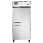 image of Continental Refrigerator 1RFXNHD 36" 1-Section Reach-In Refrigerator Freezer w/ 2 Solid Half-Doors