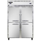 image of Continental Refrigerator 2RFNHD 52" 2-Section Reach-In Refrigerator/Freezer Combo w/ 4 Half Solid Doors