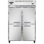 image of Continental Refrigerator 2RFNSAHD 52" 2-Section Reach-In Refrigerator/Freezer Combo w/ 4 Half Solid Doors