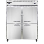 image of Continental Refrigerator 2RFENHD 57" 2-Section Reach-In Refrigerator/Freezer Combo w/ 4 Half Solid Doors