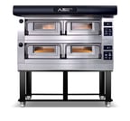 image of AMPTO P120E A2X 63" Electric Pizza Oven, (16) 12" or (4) 18" pizza capacity