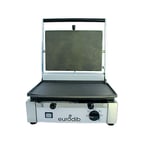 image of Eurodib CORTF110 15" Single Commercial Panini Sandwich Grill w/ Cast Iron Smooth Plates, 110V
