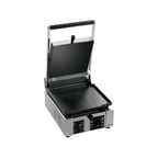 image of Univex PPRESS1F Single Cast Iron Panini Press w/ 10" x 10" Smooth Plates, 120V