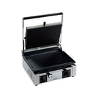 image of Univex PPRESS1.5RF Single Cast Iron Panini Press Grill w/ 14" x 10" Grooved & Smooth Plates, 120V
