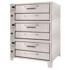 image of Bakers Pride 3153 57" Triple Deck Gas Pizza Oven 