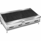 image of Comstock-Castle 3272LB 72" Countertop Gas Lava Rock Charbroiler w/ (6) Burners, 180.000 BTU