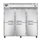 image of Continental Refrigerator 3RRFNHD 78" 3-Section Reach-In Refrigerator/Freezer Combo w/ 6 Half Solid Doors
