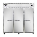 image of Continental Refrigerator 3RRFNSA 78" 3-Section Reach-In Refrigerator/Freezer Combo w/ 3 Solid Doors