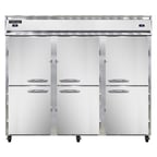 image of Continental Refrigerator 3RRFENHD 85" 3-Section Reach-In Refrigerator/Freezer Combo w/ 6 Half Solid Doors