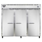 image of Continental Refrigerator 3RRFENSA 85" 3-Section Reach-In Refrigerator/Freezer Combo w/ 3 Solid Doors