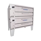 image of Bakers Pride 452 66" Gas Pizza Deck Oven, Double Deck