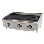 image of Star 6136RCBF 36" Countertop Gas Radiant Charbroiler w/ (3) Burners, 105.000 BTU
