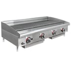 image of Star 6148RCBF 48" Countertop Gas Radiant Charbroiler w/ (4) Burners, 140.000 BTU
