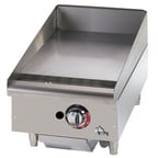image of Star 615TF 15" Countertop Thermostatic Gas Griddle, 1" Steel Plate, 28.300 BTU