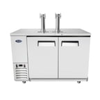 image of Atosa USA MKC58GR 57" 2 Towers Draft Beer Cooler Dispenser, 17.3 cu. ft. - Open box
