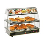 image of Equipex WDL-200 24" Countertop Sodir-Roller Grill Wonder Display Warmer, (2) Shelves, Stainless Steel Construction, 750 Watts - Open box