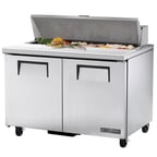 image of True TSSU-48-12-HC 48" 2 Door Refrigerated Sandwich / Salad Prep Table - Open box