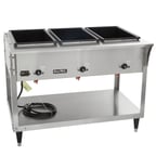 image of Vollrath 38213 46" 3-Well Electric Servewell® SL-Hot Food Table, Stainless Steel Construction - Open box