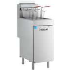 image of Vulcan 1VEG50M Full Pot Floor Model Gas Fryer - Open Box w/ 50-lb Capacity, Twin Baskets