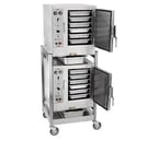 image of AccuTemp S62401D060 DBL Electric Convection Steamer w/ 2 Compartments, Boilerless, Floor