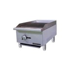 image of Black Diamond BDECTC-16/NG 16" Countertop Gas Radiant Charbroiler w/ (1) Burner, 30.000 BTU