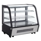 image of Black Diamond BDRCTD-120 28" Full Service Countertop Refrigerated Display Case with Sliding Glass Door, 2 Shelves -  4.2 cu. ft. / 199 w