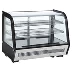 image of Black Diamond BDRCTD-160 35"Full Service Countertop Refrigerated Display Case  with Sliding Glass Door, 2 Shelves - 5.2 cu. ft. / 201 w