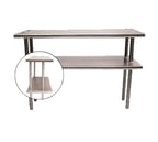 image of Advance Tabco CDS-18-60 60" Table-Mounted Overshelf