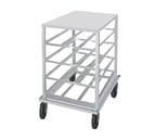 image of Advance Tabco CR10-54 Half Size Aluminum Mobile Can Rack with Aluminum Top, 54 Cans Size #10 Capacity