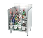 image of Advance Tabco CRLR-36 36" Stainless Steel Liquor Display Cabinet, (5) steps,  (45) bottle capacity