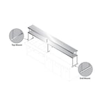 image of Advance Tabco CU-18-60-2 60" Table-Mounted Overshelf