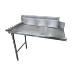 image of Advance Tabco DTC-S70-96L-X 95" Clean Straight Dishtable w/ Left Table, 10.5" Backsplash