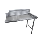 image of Advance Tabco DTC-S70-96R-X 95" Clean Straight Dishtable w/ Right Table, 10.5" Backsplash