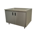 image of Advance Tabco EHB-SS-303 Cabinet Base Hinged Doors Work Table