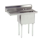 image of Advance Tabco FE-1-1824-24L-X 44" One Compartment Sink, 18"W x 24"L Bowl With Left-Hand Drainboards