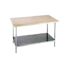 image of Advance Tabco H2G-248 96" Wood Top Work Table