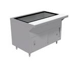 image of Advance Tabco HDCPU-2-DR 31" Heavy-Duty Ice-Cooled Table w/ Enclosed Base and Sliding Doors, (2) Pan